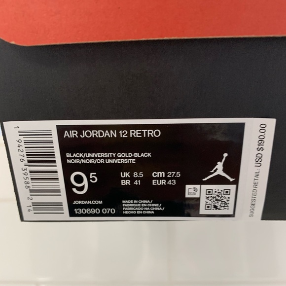 Jordan 12 University Gold retro - Picture 13 of 16